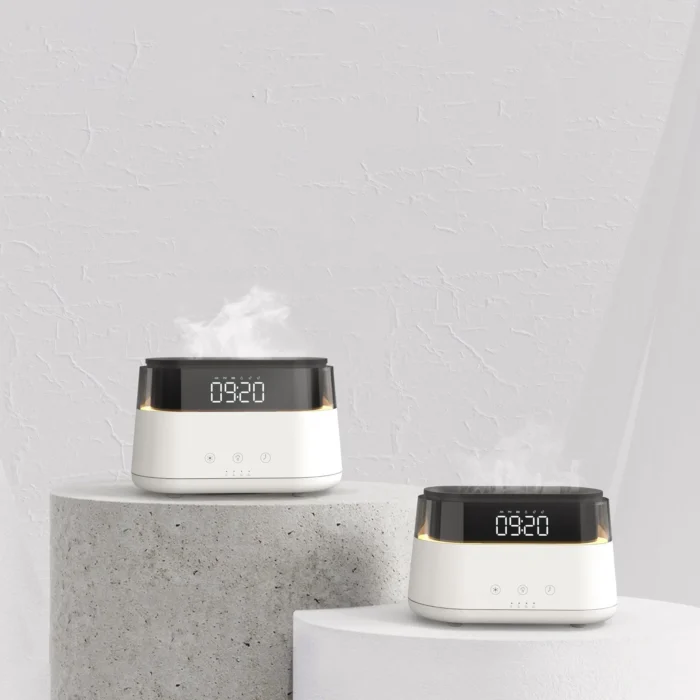 flame-humidifier-with-clock