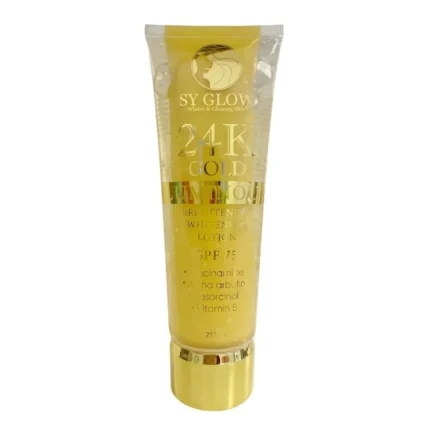 SY Glow Whitening Beauty – 24K Gold Luminous Lotion SPF 75 (250ml)