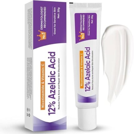 12% Azelaic Acid Booster + Hyaluronic Acid & Niacinamide Serum – Pore Cleansing & Blemish Control Facial Cream