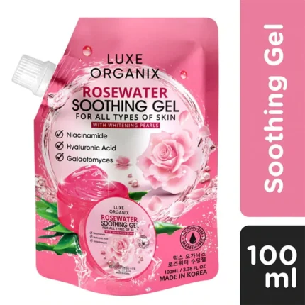 Luxe Organix Rosewater Soothing Gel (Pink) – 100ml