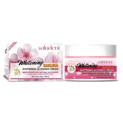 Saludent Brightening Sakura Brightening Glowing Cream SPF50 PA+++ – 100g